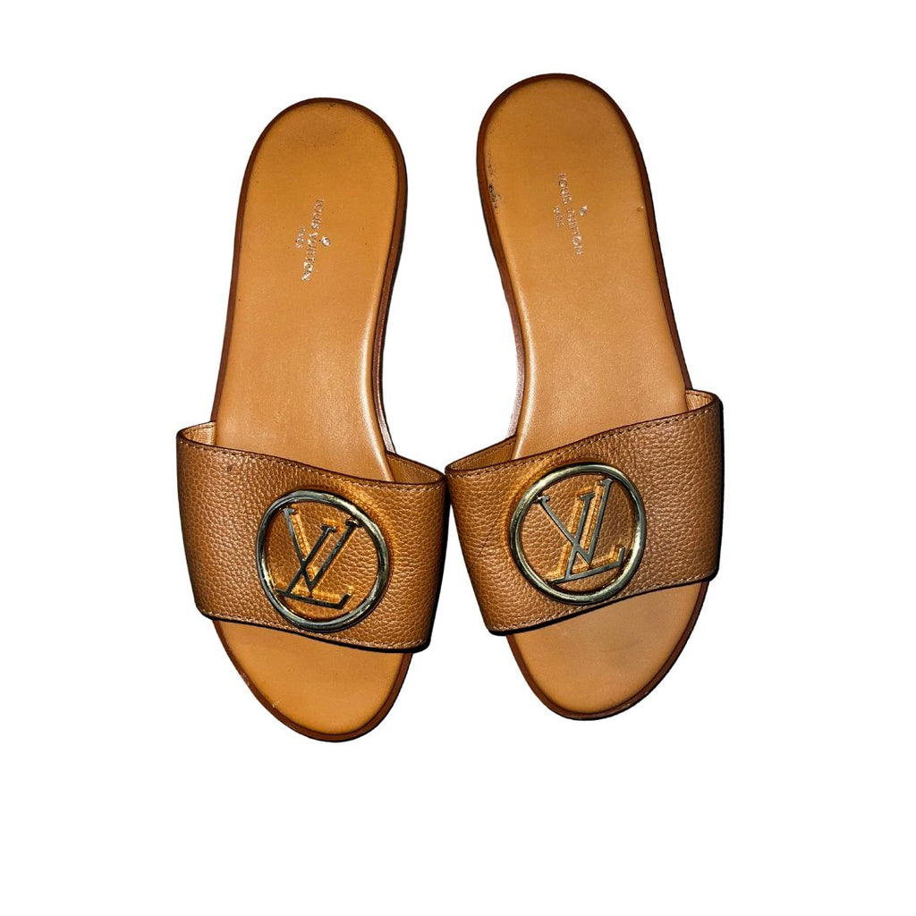Louis Vuitton Brown Slides – French Kiss Couture