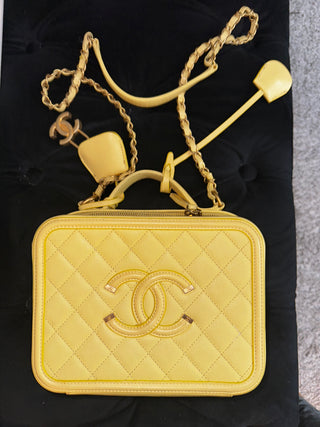 Chanel Yellow Vanity Bag