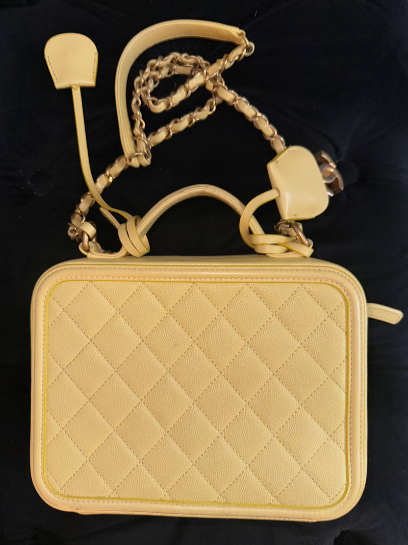 Chanel Yellow Vanity Bag