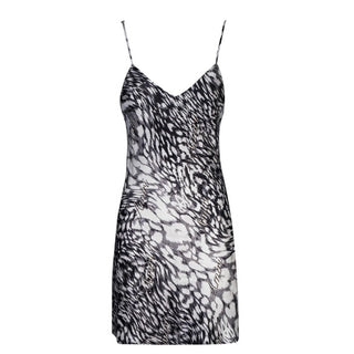 Amiri Logo Leopard - Print Mini Slip Dress - French Kiss Couture