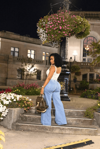 Fall Flare Jeans - French Kiss Couture