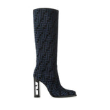 Fendi High - Heeled FF Chenille Boots - French Kiss Couture