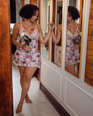 First Bloom - Mesh Chemise - French Kiss Couture