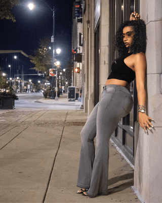 Raven Smoke Jeans - French Kiss Couture