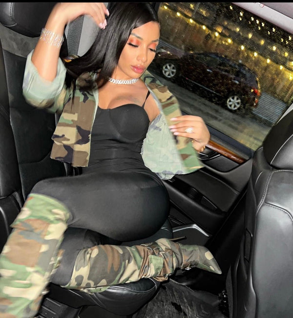 Dolce Gabana - Camo Stiletto Knee Boots - French Kiss Couture