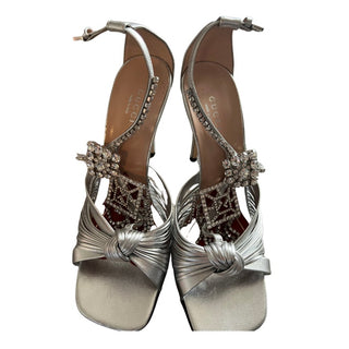 Gucci Silver Jeweled Sandals - French Kiss Couture