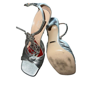 Gucci Silver Jeweled Sandals - French Kiss Couture