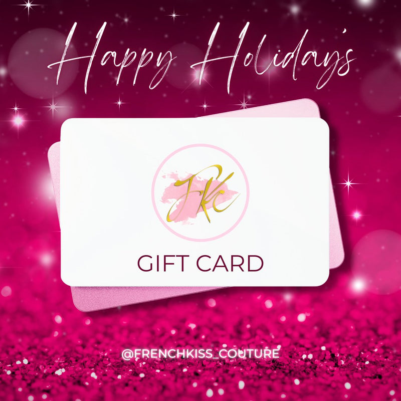 Happy Holidays Gift Card - French Kiss Couture