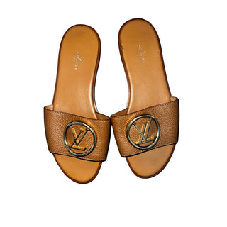 Louis Vuitton Brown Slides - French Kiss Couture