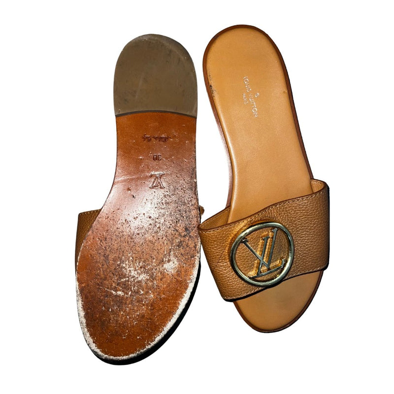 Louis Vuitton Brown Slides - French Kiss Couture