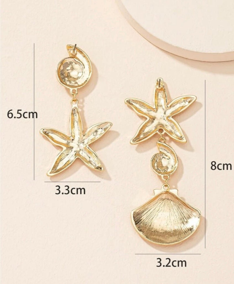 Starfish Earrings - French Kiss Couture